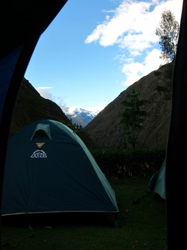 view from the tent